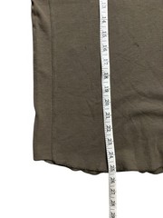 Vince Shirt Mens Size Medium Dark Olive Wafer Knit Henley Shirt Long Sleeve Slim