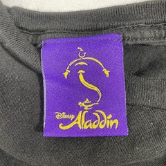 Disney Aladdin The Hit Broadway Musical Black Metallic Gold T-Shirt Men’s XL