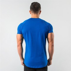 Men’s Fitness Muscle T-Shirt Slim Fit Gym Bodybuilding Short Sleeve