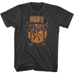 Kiss 76 Smoke Rock and Roll Music Band Shirt