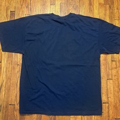Sean John Graphic T-Shirt Navy Blue Abstract Print Short Sleeve Size XXL