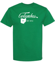 Columbus Ohio State T-Shirt Short Sleeve Graphic Tees Unisex Apparel Design