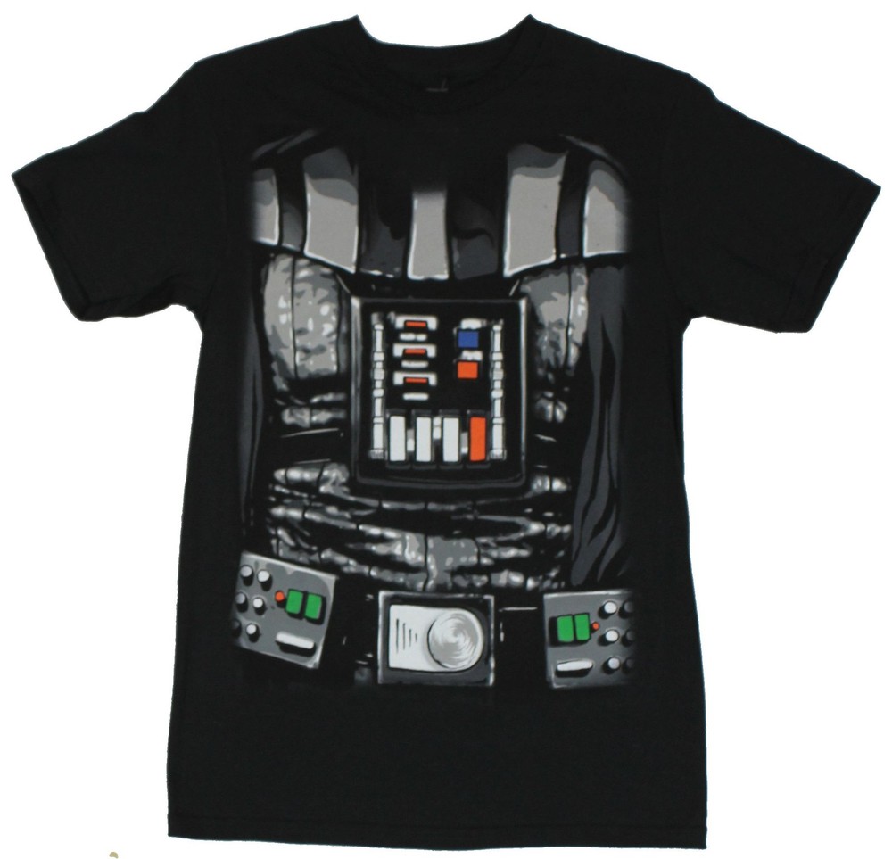 Star Wars Mens T-Shirt – Darth Vader Detailed Costume Front Image