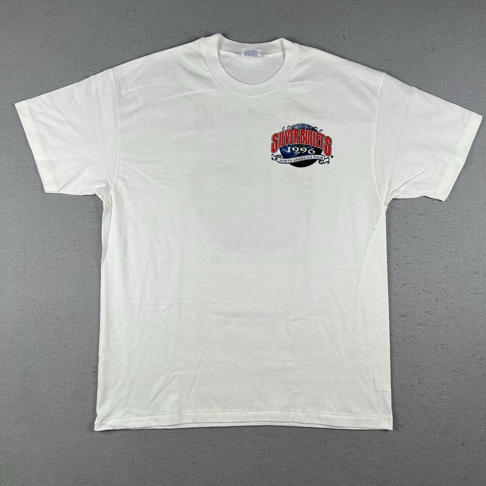 1996 Colorado Silver Bullets Shirt Men’s XL White Short Sleeve Double Sided