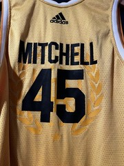 Adidas Bel-Air Academy Jersey Mitchell 45 Basketball Men XXL Yellow D.O.N. Tank