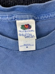 Fruit of the Loom Shirt Mens Medium Blue Easy to Wear 100% Cotton Crewneck