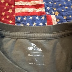 Rip Curl The Search Green T-Shirt Large Short Sleeved