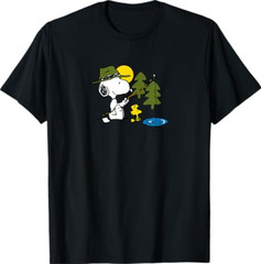 Peanuts – Snoopy Woodstock Fishing T-Shirt