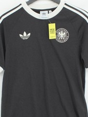 Adidas Men’s T-Shirt S Black Graphic Cotton with Polyester, Elastane Basic