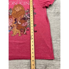 Disney T-Shirt Unisex Medium Red The Lion King Graphic Crew Neck Heathered Tee
