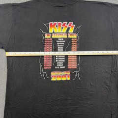 KISS Farewell Tour Australia Japan 2001 Vintage T Shirt Mens XL Band Tee Music