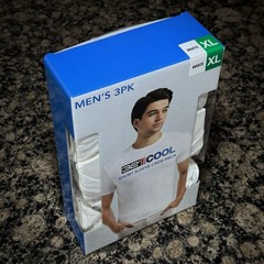 32 Degrees Cool Short Sleeve Crew Neck T Shirt 3 Pack Men Size Extra Large White
