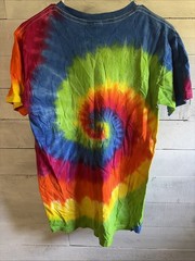 Brightly Colored Tie-Dye T-Shirt Size Adult S(34-36) Hanes 100% Shrunk Cotton
