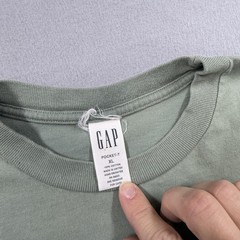 Gap Shirt Mens XL Green Pocket T-Shirt Tee Cotton Crewneck Solid Casual