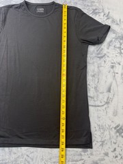 CUTS Clothing Split-Hem Crewneck T-Shirt Mens Medium Black Pyca Pro