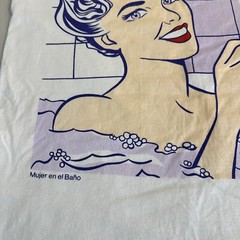 Roy Lichtenstein Mujer En El Bano Vintage T-shirt Tee Size M