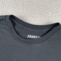 Famous Brand Jet L Black Shirt 100% Cotton Knit Classic Boxy Fit Classic Logo