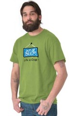 Life Is Crap Out Of Beer Bar Party Drinking Womens or Mens Crewneck T Shirt Tee