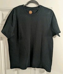 Common People Black Men’s Textured Cotton T-Shirt Size XL
