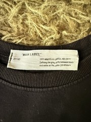 Authentic Deadstock Off-White x Jordan Men’s L Black Graphic Crew Neck T-Shirt