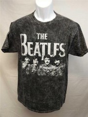 New The Beatles Adult Unisex Mens S-M-L Licensed Black Shirt $24