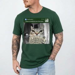 There is Motion at Your Front Door Funny Cat Motion Meme T-Shirt