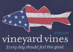 NWT Vineyard Vines Men SS Whale Pocket Crew Tee T-Shirt “GROUPER FLAG” Edition