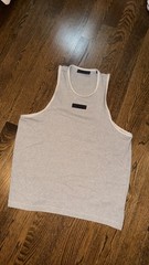 Fear of God Essentials Tank Top Heather Gray Size Large Sleeveless Shirt FOG