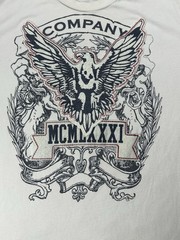 Vtg Y2K Company 81Grunge Shirt Mens XXL White MMA Cyber Punk Mall Goth Punk