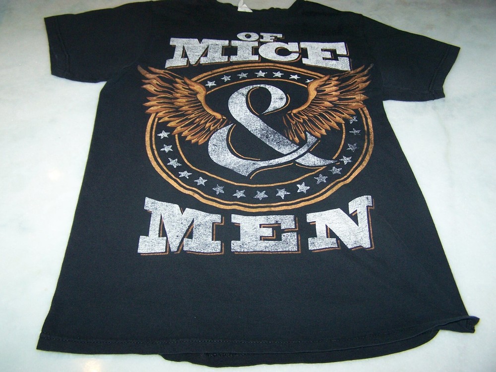Of Mice And Men Band T-Shirt Mens Sz M Black Concert Tee