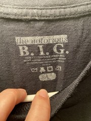 NOTORIOUS BIG & PUFF DADDY TEE SHIRT BLACK (L)