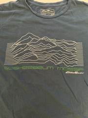 Eddie Bauer Men’s XL Blue Graphic T-Shirt Cotton Short Sleeve