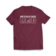 How to Pick Up Chicks T Shirt Novelty Funny Delta Pro Weight Dating Girls
