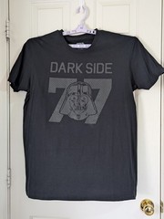 Star Wars Darth Vader Dark Side 77 T-shirt Mens XL Black Graphic S/S Cotton
