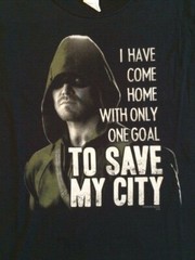 Arrow TV Series One Goal to Save my City T-shirt Official Licensed Unworn New