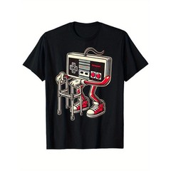 100% Cotton Men’S And Boys Retro Gaming Pattern T-Shirt