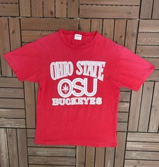 Ohio State Buckeyes Vintage 90s Starter Red T-Shirt Tee Size Large