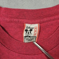 Vintage Disney Designs Mickey T Shirt Adult Large/ XL USA 90s Pink Disney Fan