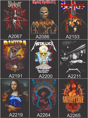 Lot of 3 Mens Rock Band Graphic T-Shirts Music Tee Bundle Concert Tour Shirts