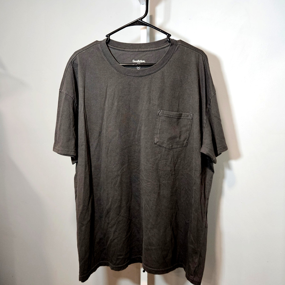 NWT Goodfellow & Co Men’s Size L Faded Black Relaxed Fit T-shirt Short Sleeves