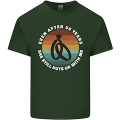35 Year Wedding Anniversary 35th Marriage Mens Light Cotton T-Shirt