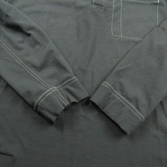 Bulwark Shirt Mens Large Gray Henley FR Fire Resistant IQ Westex Pocket Cat 2 A1