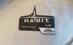 Habit Realtree Fishing Men Large S/S T Shirt 40+ Solar Factor Stretch Gray Camo