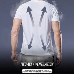 Quick-drying Men Running Shirts Fitness Compression Gym Polyester Sports T-shirt
