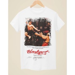 Bloodsport – Movie Poster Inspired Unisex White T-Shirt FREESHIPS