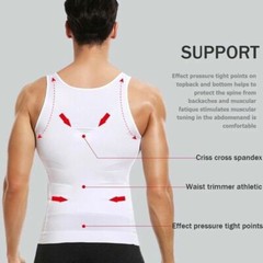 Men’s Compression Body Shaper Sports Vest Slimming Shirt Simple Classic Tank Tee