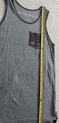 Mossimo Supply Co Gray Tank Top W/ Pocket Design Mens Size Small