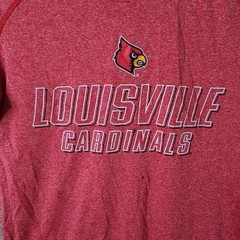 Louisville Cardinals Shirt Mens Small Red Heathered Rivalry Threads NCAA