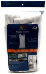 3 White 2XL 50-52 Inch A-Shirt Tanks Fruit Of The Loom 2EG 127-132 CM