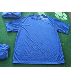 Lot of 6 Blue Performance T-Shirts Lot – Athletic Gym Bulk Sizes S M XL